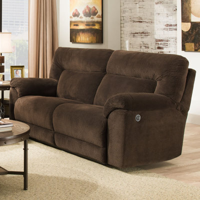 50570PBR-53 Madeline Chocolate UFI3147 Simmons Upholstery Madeline Motion Sofa