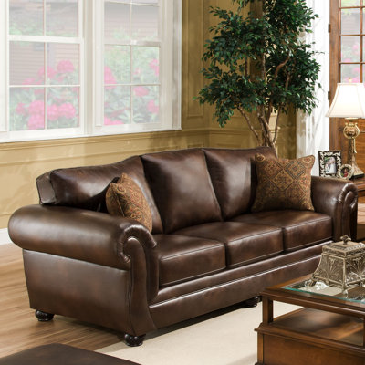 4280-03 Miracle Saddle UFI3198 Simmons Upholstery Miracle Sofa