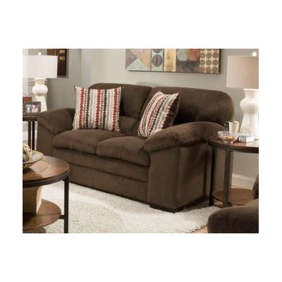 8043-02 Dover Coffee UFI3120 Simmons Upholstery Dover Loveseat