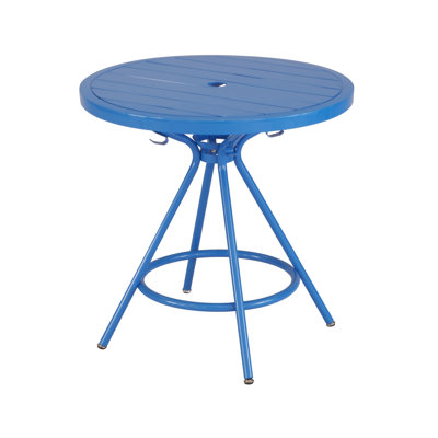 CoGo Round Dining Table Finish: Blue, Size: 30