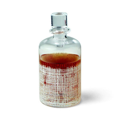 Crosshatch Cylinder White Decanter image