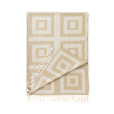 Concentric Squares Throw in Wheat image