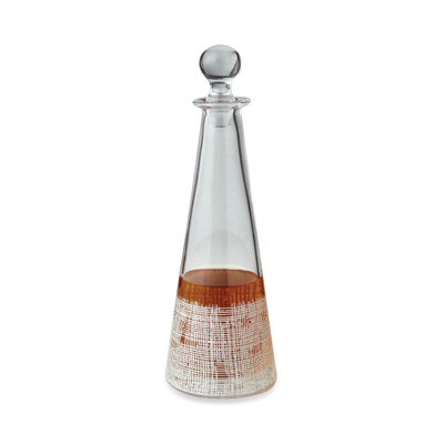 Crosshatch Cone White Decanter image