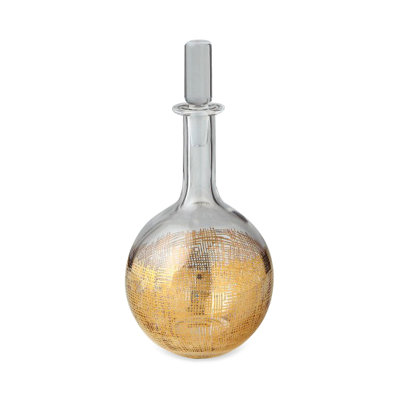 Crosshatch Globe Gold Decanter image