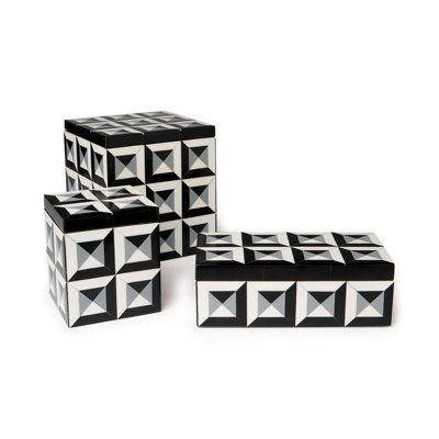Deco Border Boxes Size: Large Square image