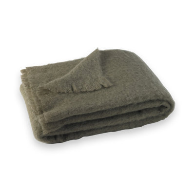 Brushed Mohair Throw Color: Ashwood Brown image