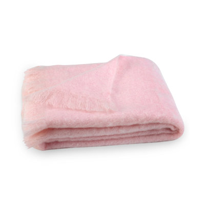 Brushed Mohair Throw Color: Cotton Candy image