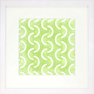 Graphic Pattern Lime Artwork Size: Small image
