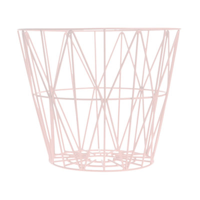 Kimono Rosette Wire Basket Size: Large image