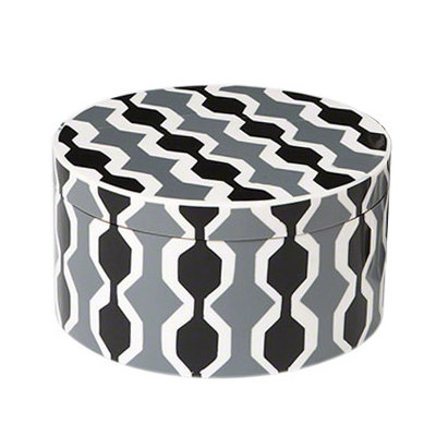 Chelsea Stripe Round Box Size: Small image