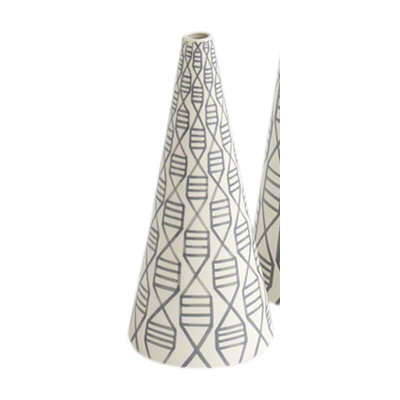 Herring Cone Vase Size: 20.75 H x 7.25 W x 7.25 D image