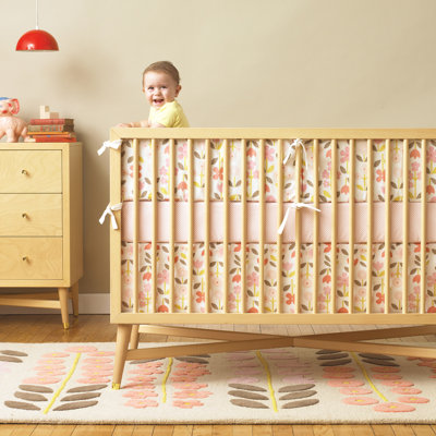Rosette Nursery Bedding Collection-Rosette Bumper image