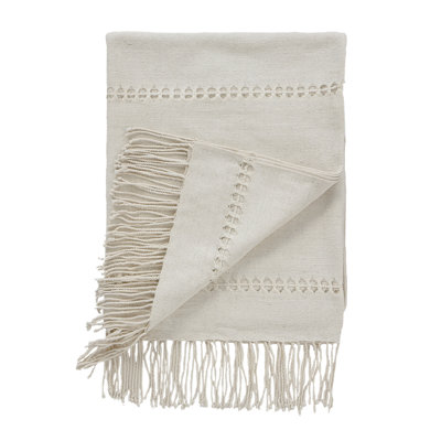 Raw Silk Pearl Throw image