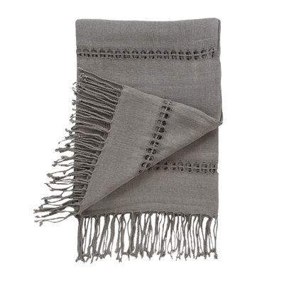 Raw Silk Smoke Throw image