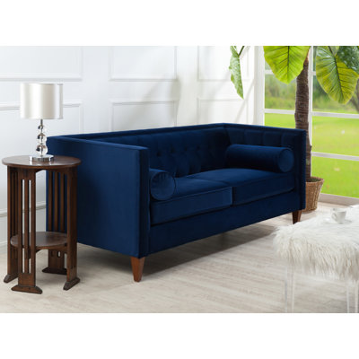 DwellStudio DWL10175 26554097 Tufted Sofa in Navy