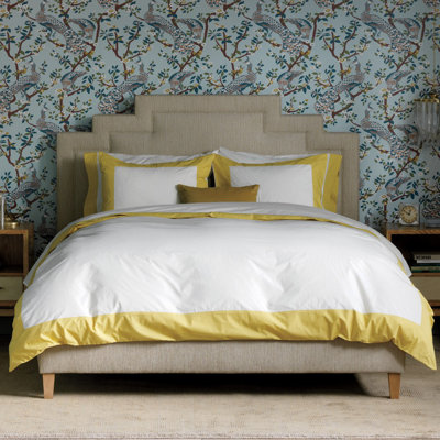 Modern Border Citrine Duvet Cover image
