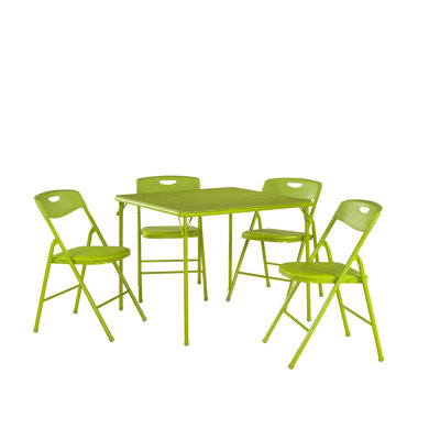 5 Piece Dinning Set Finish Apple Green
