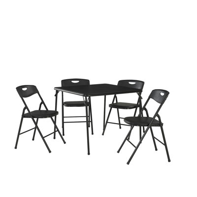 5 Piece Dinning Set Finish Black