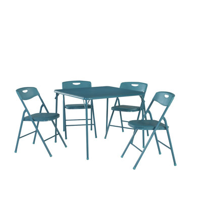 5 Piece Dinning Set Finish Teal