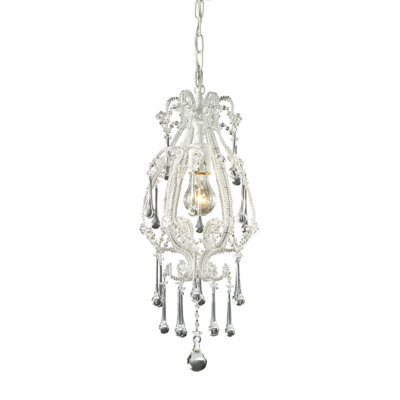 Opulence 1 Light Pendant Crystals: Clear