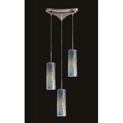 Maple 3 Light Pendant Glass Type: Maple Dusk