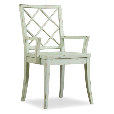 Sunset Point X Back Arm Chair (Set of 2) Arm Chair Finish: St. John's Blue