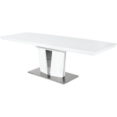 Extension Dining Table Finish: White Lacquer