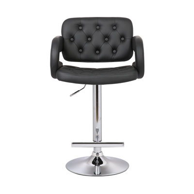Adjustable Height Swivel Arm Bar Stool