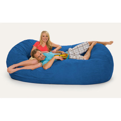 Where To Buy Giganti Bean Bag Sofa Upholstery Blue Microsuede