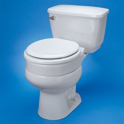 Hinged Elevated Toilet Seat Type: Elongated image