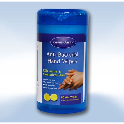 Germ-Away Anti-Bacterial Hand Wipe Hygiene Product Type: 80 Count Container image