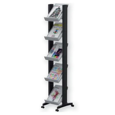 5 Pocket Small Single Sided Literature Display Finish: Grey image