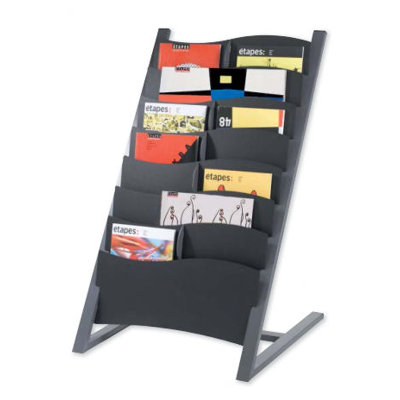 Seven Pocket Floor Literature Display Finish: Charcoal image