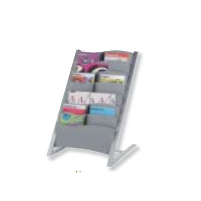 Seven Pocket Floor Literature Display Finish: Silver image