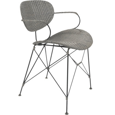 Zen Sapporo Dining Arm Chair Finish Rubbed Gray