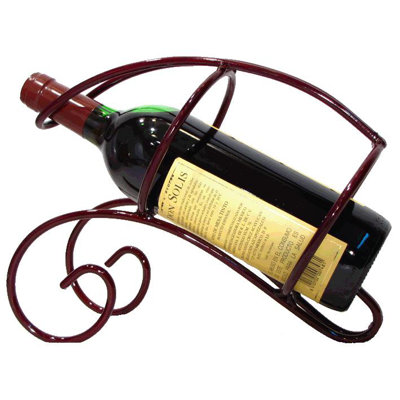 French Vineyard 1 Bottle Tabletop Wine Rack Finish: Merlot
