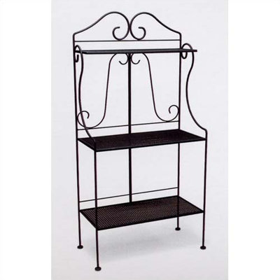 Deluxe Baker's Rack Finish: Hammered White