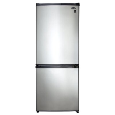 9.2 Cu.ft. Compact Refrigerator Color: Black-Stainless Steel Look image