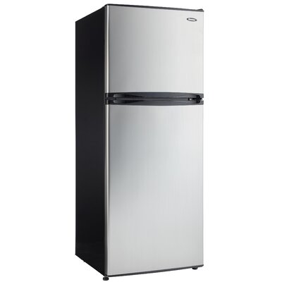 10 cu.ft Top Freezer Refrigerator Finish: Stainless Steel image