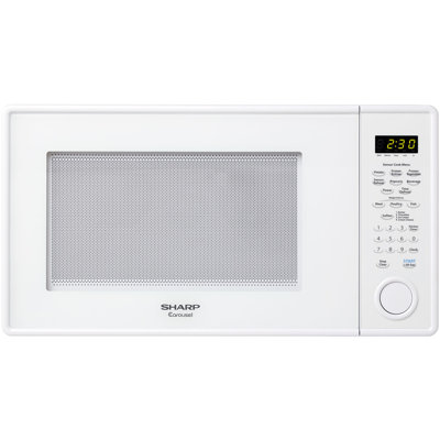 1.3 Cu. Ft. 1000W Carousel Countertop Microwave Color: White image
