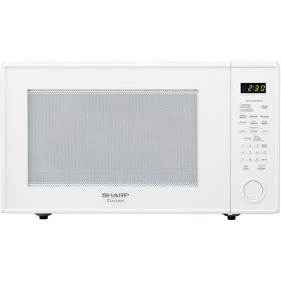 2.2 Cu. Ft. 1200W Carousel Countertop Microwave Color: White image