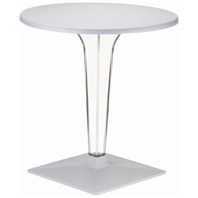 Ice Werzalit Dining Table Finish Silver Table Size 32 