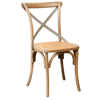 Bent Side Chair (Set of 2) Finish: Driftwood Oak finish