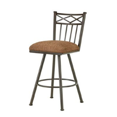 Alexander 30 inch Swivel Bar Stool Finish: Rust, Upholstery: Radar Nugget