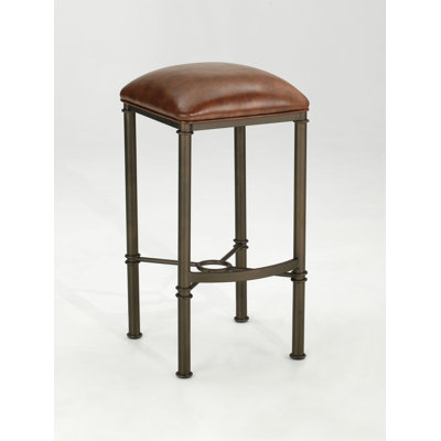 Cayson 30 Swivel Bar Stool with Cushion Finish: Glow Seat Color: Ford-Black image