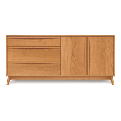 Catalina 4 Drawer on Left Sideboard Finish: Natural Cherry
