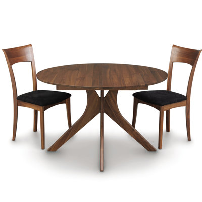 Audrey Extendable Dining Table Finish: Natural Walnut