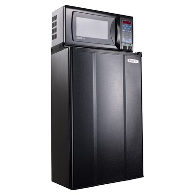 3.6 Cu. Ft Combination Compact Refrigerator and Microwave Color: Black image
