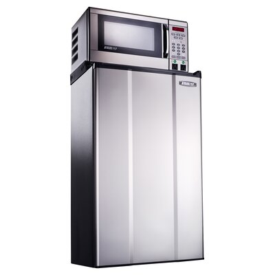 3.6 Cu. Ft Combination Compact Refrigerator and Microwave Color: Stainless Steel image