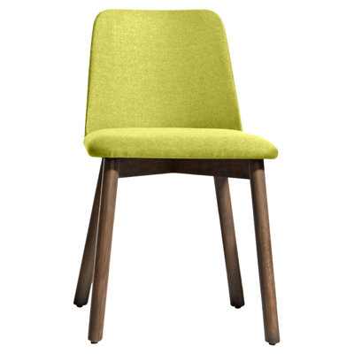 Chip Side Chair Upholstery: Purple, Finish: Walnut